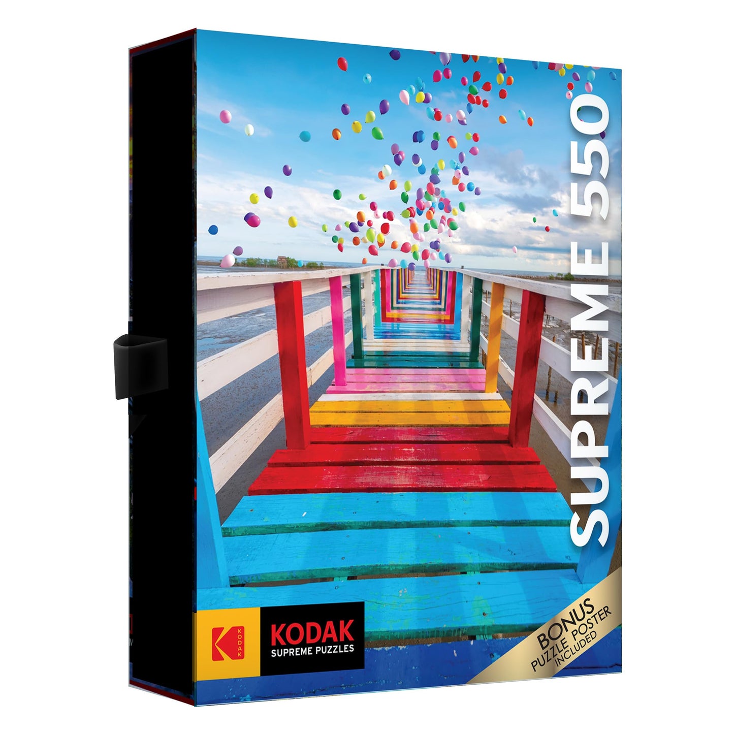 Roseart - Kodak Supreme Premium - Rainbow Bridge With Balloons - 550 Piece Jigsaw Puzzle For Adults