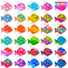 Pop Fidget Toys Bulk Its Party Favors For Kids 30 Pcs Cute Fish Mini Pop Keychain It Sensory Fidget Toy Pack Fidgets For Classroom Prizes For Students Kids Carnival Prizes Birthday Goodie Bag Stuffers