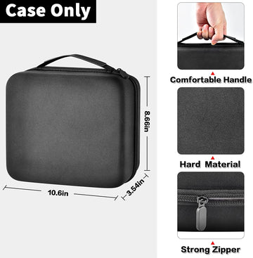 Paiyule Case Compatible With Tonies Figures Audio Play Character, Figurine Storage Holder For Toniebox Characters For Kids, Toy Organizer Box (Bag Only)-Black