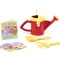 Green Toys Sesame Street Elmo Watering Can Outdoor Activity Set, Red/Yellow - 6 Piece Pretend Play, Motor Skills,No Bpa, Phthalates, Pvc. Dishwasher Safe, Recycled Plastic, Made In Usa.