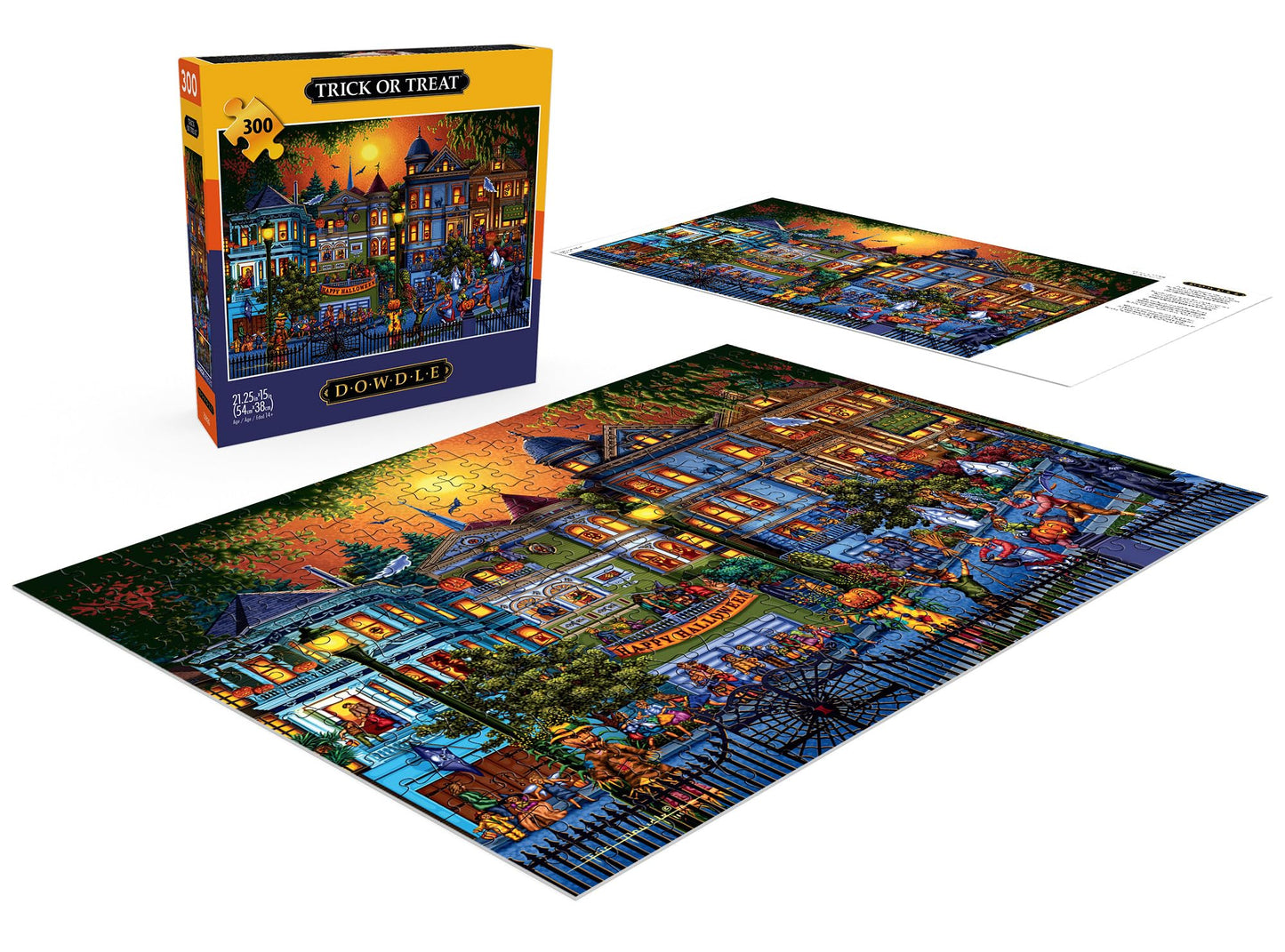 Buffalo Games 300 Piece Jigsaw Puzzle - Trick or Treat - Multicolor - 21.25 x 15.00 - Challenging Puzzle for Adults