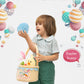 Lofytain Easter Basket -My First Easter Basket Stuffed Plush Playset Baby'S First Easter Basket Stuffed Cartoon Bunny Easter Egg