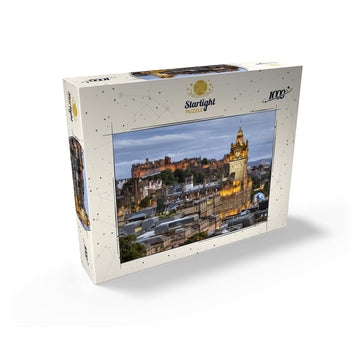 MyPuzzle.com Premium 1000 Piece Jigsaw Puzzle - Grey Cardboard - Made in USA - Edinburgh Scotland Design