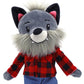 Playtime by Eimmie Soft Baby Doll Walter The Wolf - 14 Plush Rag Doll with Embroidered Features for Girls, Boys, Toddlers & Infa