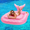 Heysplash Inflatable Tanning Pool Lounger Float, 72.8 * 49.2' Inflatable Ride-Ons Pool Rafts Swimming Pool Float, Summer Beach Party Swimming Floaty Bed Floatie Pool Toys