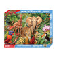 Springbok 500 Piece Jungle Animal Puzzle - Colorful Safari Collage for Adults & Families, Cardboard, Multicolor