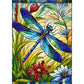 Sutinban Stained Glass Dragonfly 500 Piece Puzzles for mature-themed  Colorful Flower Jigsaw Puzzle 500 Pieces  Impossible Challenging mature-themed Puzzles for Happy Family Time  Great Gift for Puzzle Lovers