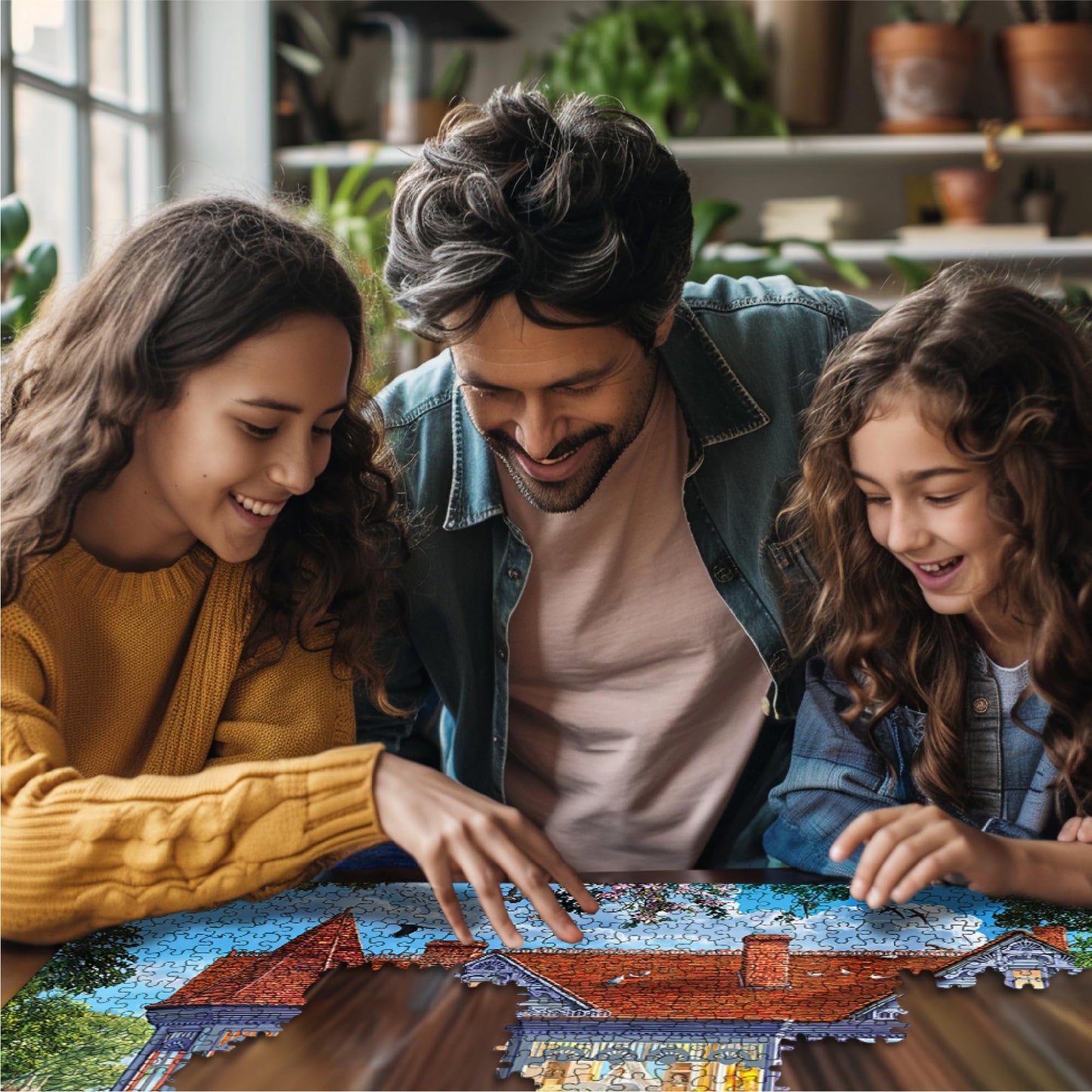White Mountain 1000 Piece Jigsaw Puzzle - Cozy Family Vacation Retreat, 24"x30", Engineered Wood, Model 1857PZ