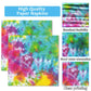 25 Guests Tie Dye Party Supplies Tie Dye Birthday Party Plates And Napkins Forks For Girls Tie Dye Birthday Party Decorations Ti