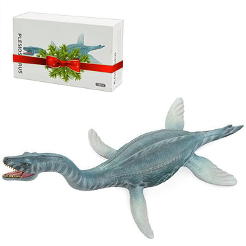 Gemini&Genius Plesiosaurus Action Figure Toy, Plesiosaurus Sea Dinosaur With Moveable Jaw, Beautiful And Accurate Sculptures Of