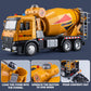 HAPYAD Cement Mixer Toy Truck Metal Cab, Big Construction Truck with Lights Sounds and Working Movable Parts, Friction Powered C