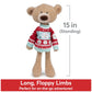 GUND Toothpick Bear Stuffed Animal, 15" Holiday Sweater, Beige/Red/White, Ages 1+, Model 6065048, Soft Polyester