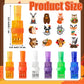 Haooryx Fall Thanksgiving Animals Finger Lights - 36Pcs Autumn Animal LED Light Up Finger Lights for Kids Turkey Squirrel Bear G