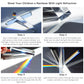 Qfkris 2 Pack 6Inch K9 Crystal Optical Glass Triangular Prism Clear Triple Prism For Photography Effects Physics Teaching Light Spectrum Optics Kits,Clear