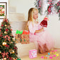 Janyun Dresses Accessories, 6 Styles Christmas Doll Clothes With 6 Pcs Xmas Hats Party Gown Outfits Set For Doll And 98Pcs Girl Dolls Shoes Necklace Bags Hanger Tableware Mirror