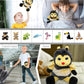 Dollibu Sitting Bee Plush - Super Soft Bee Insect Stuffed Animal, Cute Realistic Stuffed Animal Bee Plush Toy For Boys And Girls