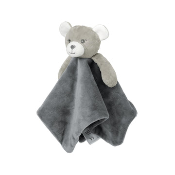 Crevent Cozy Plush Baby Security Blanket Loveys For Baby Girls Boys, Stuffed Animal Ring Rattle Shaker Toy For Newborns (Bear +