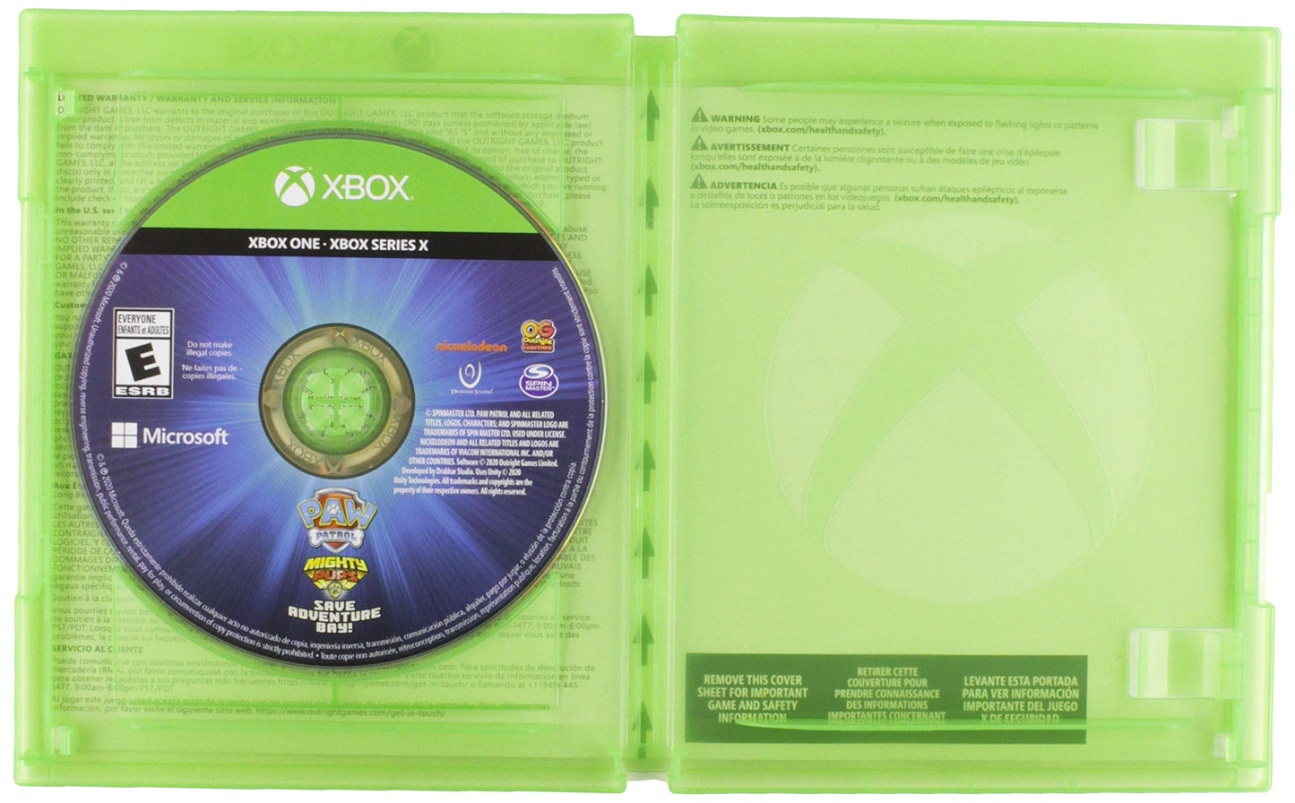U&I Entertainment Paw Patrol Mighty Pups Save Adventure Bay - Xbox One Game, Model OG02096