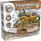Science4You - Triceratops Fossil Digging Kit For Kids - Excavate And Assemble 10 Dinosaur Fossiles, Dinosaur Toys For Boys And Girls Age 6+, Dino Games, Dinosaur Gifts For 6+ Year Old Boys And Girls