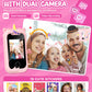 Kids Smart Phone Girls Toy: Christmas Birthday Gifts for Girls Age 3-10 - Working Real Play Cell Phone - Toddler Toy Learning Ph