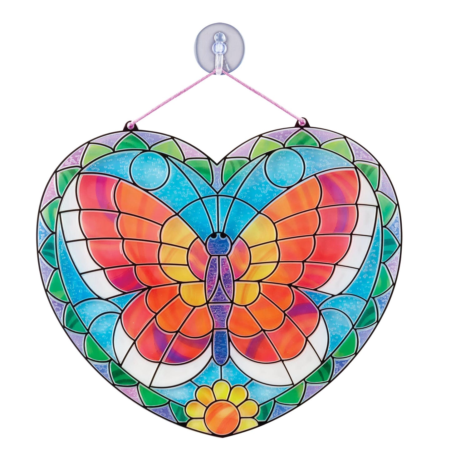 Melissa & Doug Stained Glass Butterfly Art Kit| Arts and Crafts for Kids Age 5+ | Kids Craft Kits | Kids Activity Window Art Kit