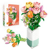 chanbrick Flowers Bouquet Building Set Tulips Camellia with Vase for mature-themed -1011pcs Compatible with Lego