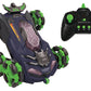 Lexibook Crosslander Flip, Remote Control car, up to 8km/h, 360 Figure, Sound and Light Effects, Smoke Jet, 6 Wheels, Rechargeab