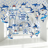 Censen 30 Pieces Shark Hanging Swirls Decorations Shark Party Supplies Ocean Sea Foil Swirls Hanging Ceiling Decoration for Sea 