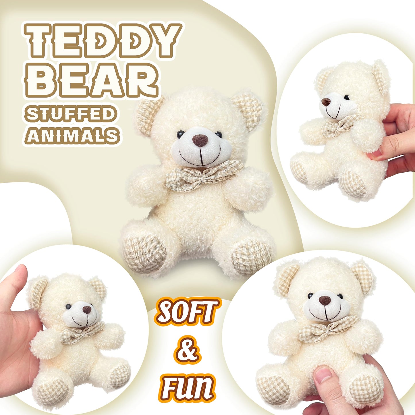 Teddy Bear Stuffed Animals Plush Toy for Kids and mature-themeds  Cute Plush Toys  Kawaii Teddy Bear Plushies for Girls & Boys  Small Stuffed Animals  Christmas Decorations  Valentines Gifts