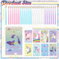 Yeaqee 48 Pcs Cute Unicorn Party Gift Set Spiral Notebooks Gel Ink Pens Bulk Classroom Reward Prizes Stationery Set for Unicorn