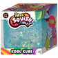 JA-RU Squishy Kool Kube (1 Cube Assorted) Irresistible Squeezy Glitz Cube Toy for Boys & Girls. Stretchy Ulti-Malt Squish Feel Fidget for Kids  Teen & mature-themed. Stress Relief Fun Party Favor. 4542-1
