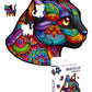 Webby Majestic Cat Jigsaw Puzzle | Travel Game | Zentangle Art Design Wooden Puzzle Toy For Kids And Adults (22 Pieces)