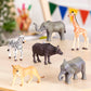 Terra by Battat Wild Life Set - 6 Realistic Animal Toy Figures for Kids 3+ - Model AN6061BZ - Durable Plastic