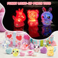 Valentines Day Gifts for Kids, 24 Pack LED Light Up Squishy Toys with Valentines Day Cards for kids school , Classroom Exchange