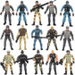 Nasidear 14 Pack Army Men and SWAT Team Soldiers Action Figures Soldiers Action Figures Playset with 14 Design Military  Accessories  for Kids Child Boys Girls