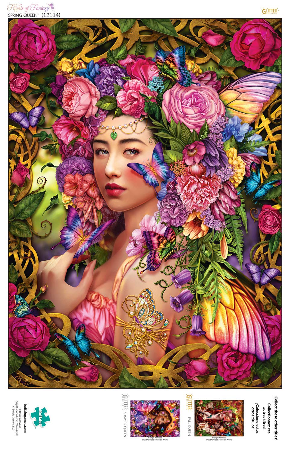Buffalo Games - Flights of Fantasy - Spring Queen - 1000 Piece Jigsaw Puzzle  Pink