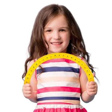 Junior Learning Alphabet Arc Bubble Board, Double-Sided, Ages 4-7, Medium, Multi, Model JL681, Silicone Material