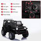 Tobbi 12V Kids Ride On Car, Electric Vehicles Jeep Car With Remote Control, Music, Mp3 Player, Lighting, Black