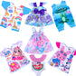 Alive Baby Clothes, 7 Sets Baby Doll Clothes Accessories Dress Swimsuit Outfit For 10-12 Inch Dolls Girls Birthday Xmas