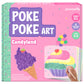 jackinthebox Poke Poke Art for Kids - Candyland Theme, Mess-Free Fabric Art and Craft, Flower Pressing Kits, Gift for Kids, Girl