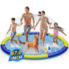 Splash Pad Sprinkler for Kids, 87 Extra Large Non-Slip Baby Play Mat - 3 Colors, Dog Pool Toys, Toddler Outdoor Toys for Ages 3-