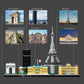 Kadablk Architecture Paris Skyline Collection,3680 Pcs For Adults And Kids, Micro Building Blocks Set Model Kit,Landmark Model