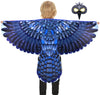 D.Q.Z Bird-Wings-Owl-Costume For Kids With Mask, Dress Up Clothes For Boys Girls Toys Eagle Role Play Hallowen Party (Black)