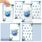 ArianQicult Blueberry Party Favor Bags - 50Pcs Summer Blue Berry Patterns Goody Candy Treat Bags, Sweet Fruit Themed Party Decor