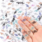 200 Pieces Colorful Tiny Snakes for Dollhouse Miniatures Resin Animals for Crafts Tiny Animals for Fairy Garden Micro Landscapin