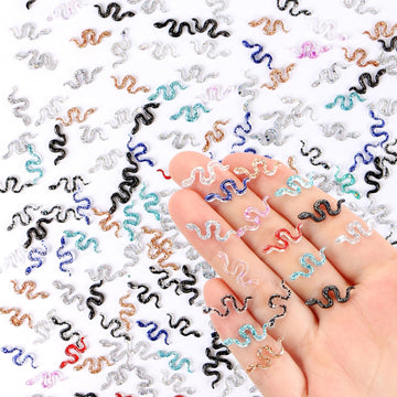 200 Pieces Colorful Tiny Snakes for Dollhouse Miniatures Resin Animals for Crafts Tiny Animals for Fairy Garden Micro Landscapin