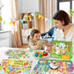 4 Packs 100Pcs Easter Puzzles for Kids Age 4-6 Easter Gifts Happy Easter Bunny Egg Rabbit Jigsaw Puzzle Easter Party Supplies Sp