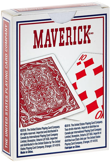 Maverick Standard Index Playing Cards, 1 Ct (Colors May Vary)