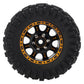 MEUS RACING 1.2 Beadlock Wheels Tires Set Brass Rim for TRX4M SCX24 FCX24 AX24 1/24 1/18 RC Crawler Car, Negative 4mm 42g (Black