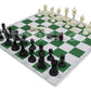 Stonkraft 18.2   X 18.2   Tournament Chess Vinyl Foldable Chess Game With Solid Plastic Pieces (With Two Extra Queens + Vinly Po
